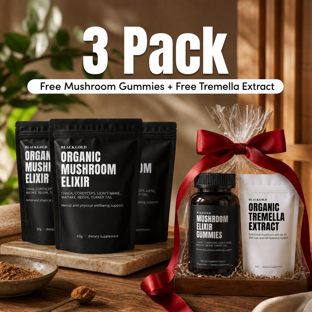 Organic Mushroom Elixir Extract Bundle