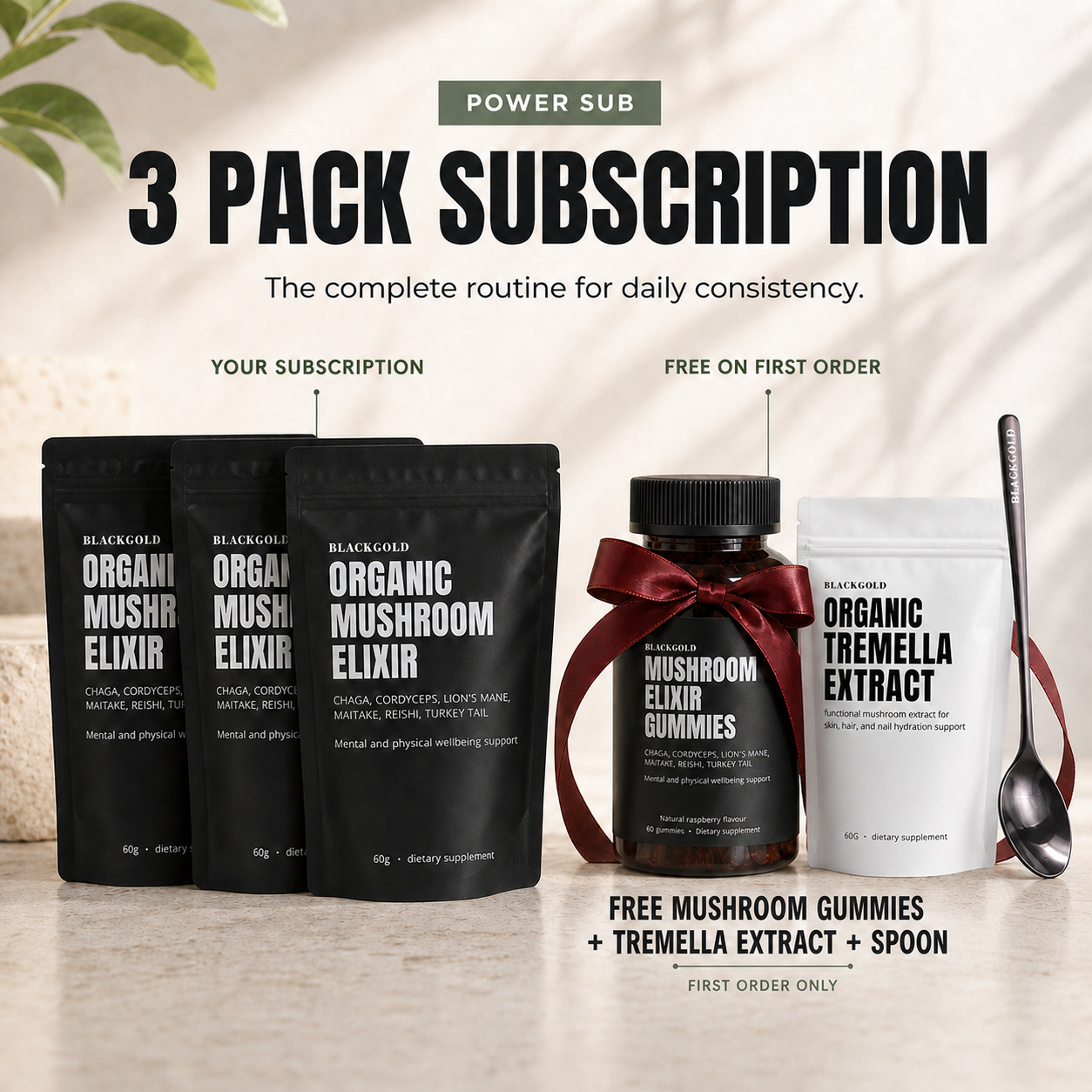 Organic Mushroom Elixir Extract Bundle