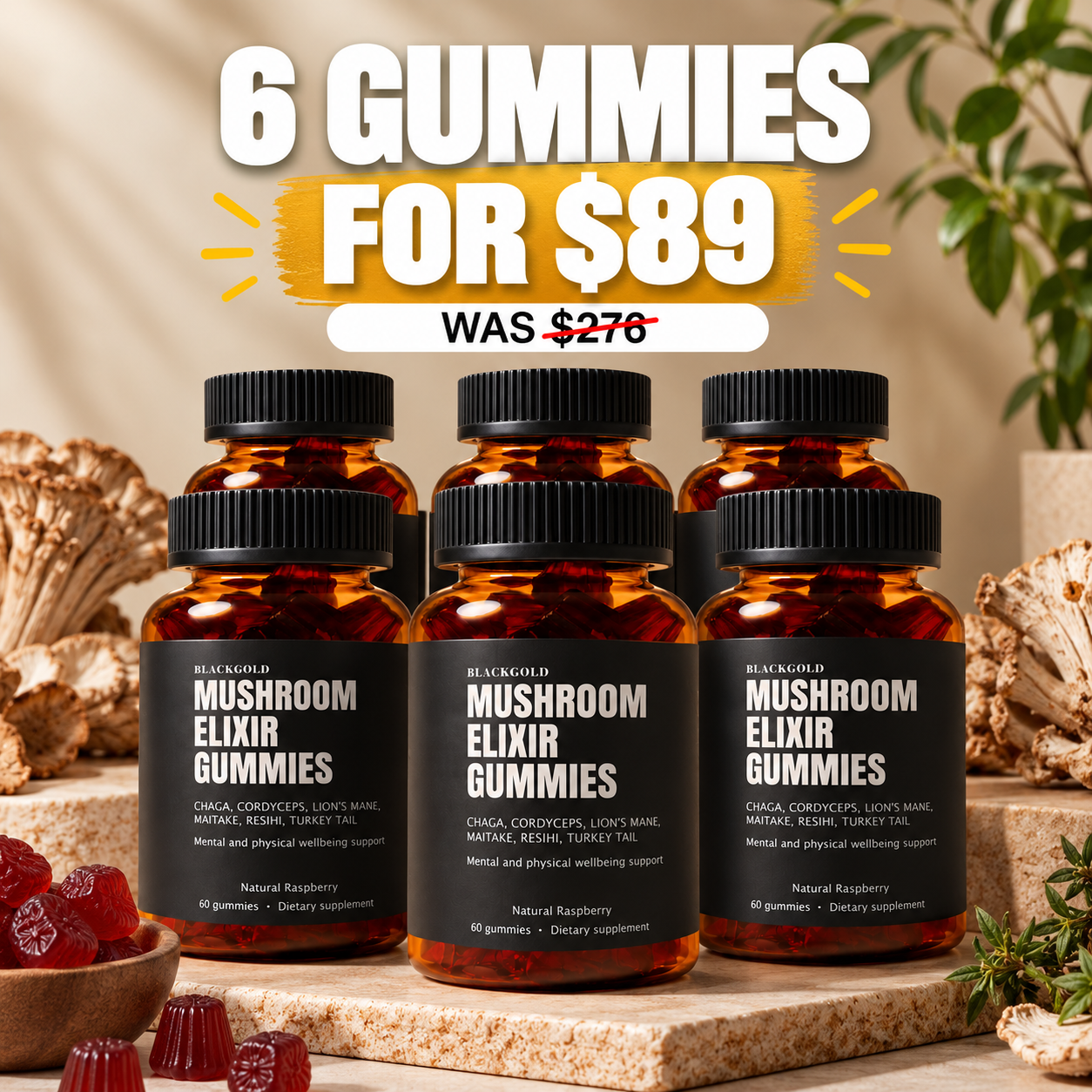 3 Gummies for $49 was $138