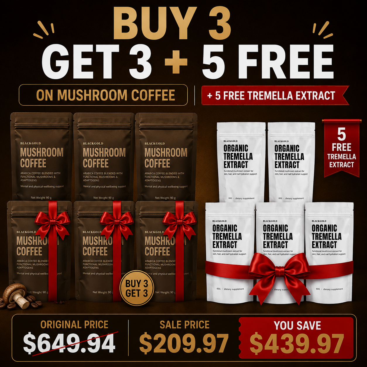 Mushroom Coffee Value Pack