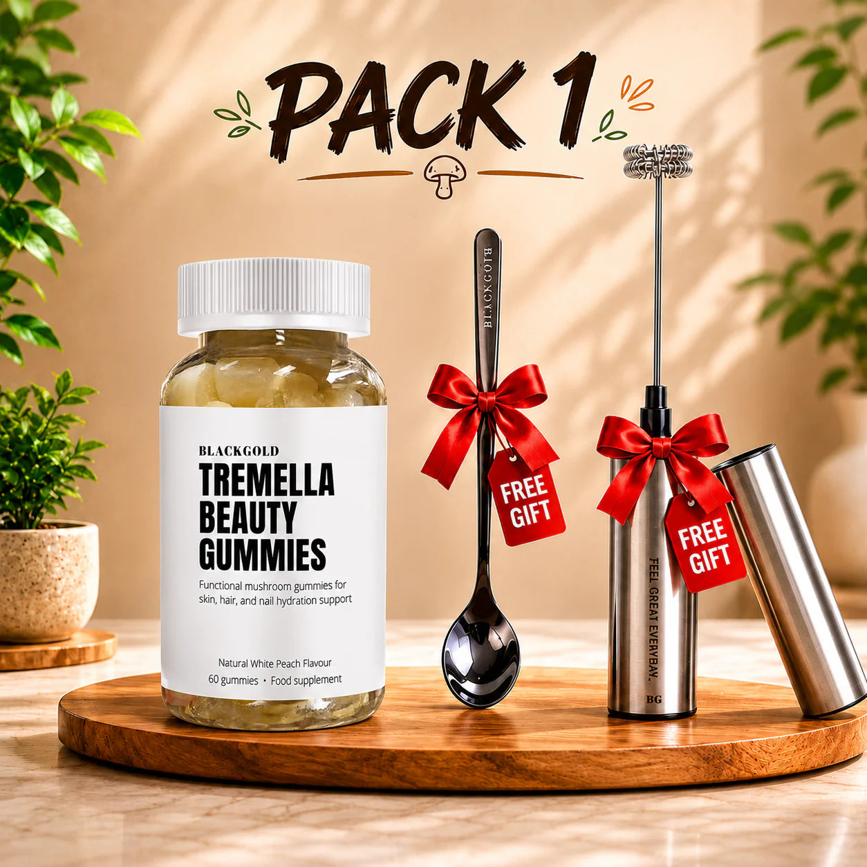 Tremella Beauty Gummies + Free Luxury Hardware Kit