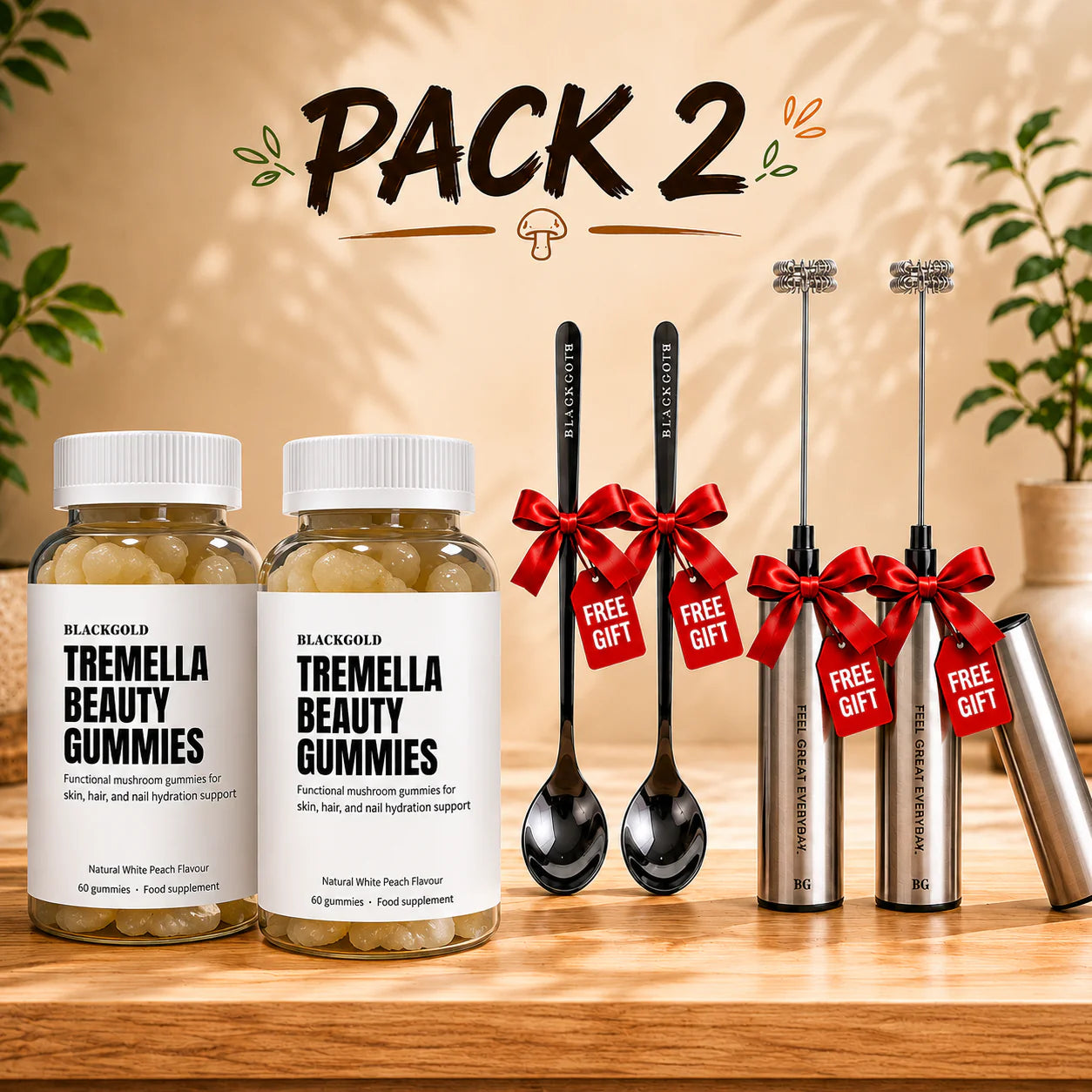 Tremella Beauty Gummies + Free Luxury Hardware Kit