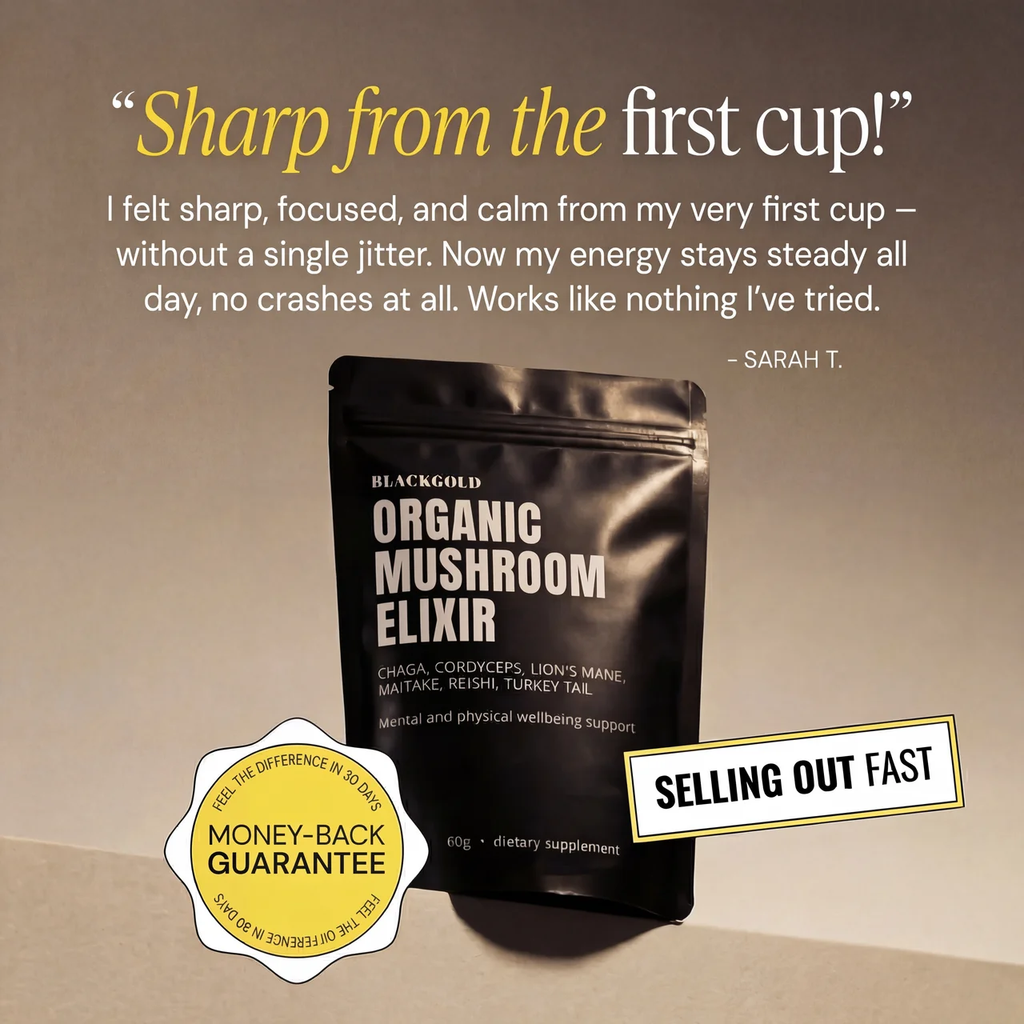 Organic Mushroom Elixir Extract – Blackgold Elixir Australia