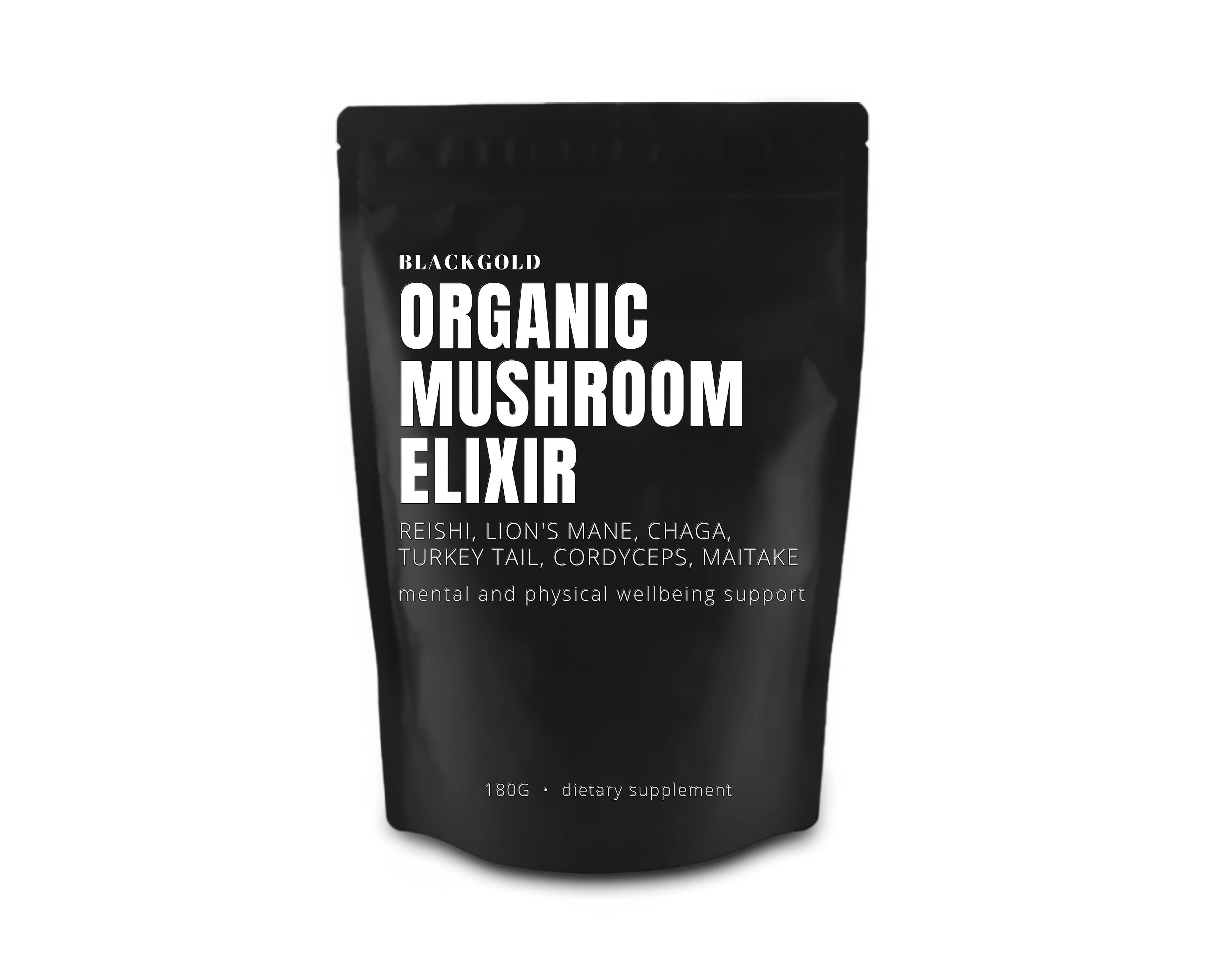 Organic Mushroom Elixir Extract (90 Serving) Blackgold Elixir Australia